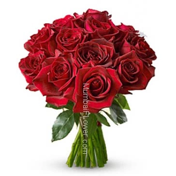 Lovely Bunch of 15 Valentines Day Red Roses for your Valentine